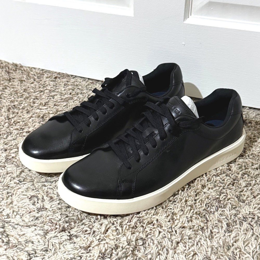 Cole Haan Grand Crosscourt II Black Leather Low Top Sneakers C40224 Mens 11.5 M